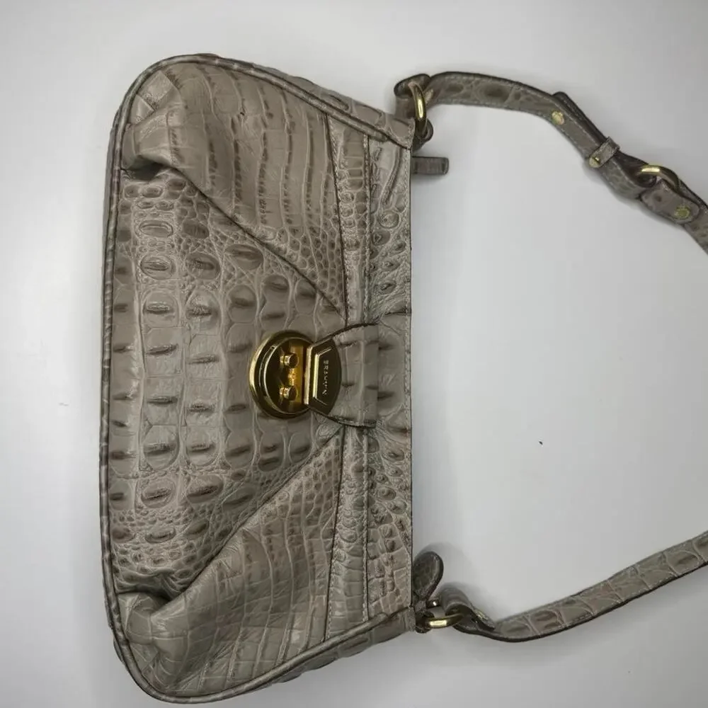 Brahmin croc embossed